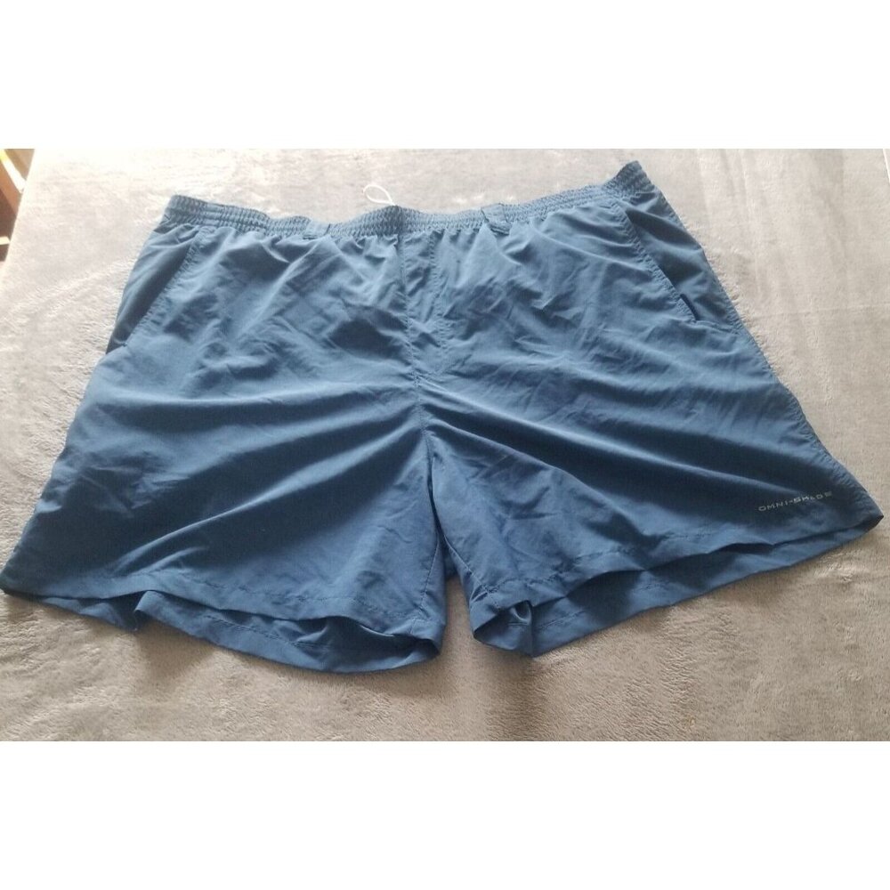 Columbia Men's Swim Trunk Size XXL Navy PFG Clearwater Shores Omni-Shade UPF 50